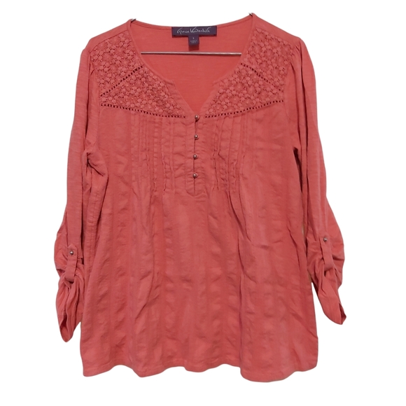 Gloria Vanderbilt Gauzy Zuri Shirt - Picture 7 of 14